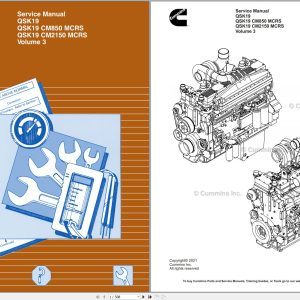 Cummins Engine QSK19 QSK19 CM850 MCRS QSK19 CM2150 MCRS Vol3 Service Manual 4021592 2021 (1)