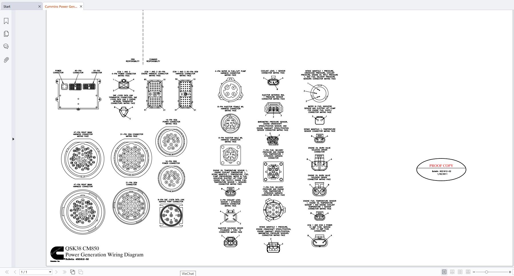 Cummins Generator QSK38 Wiring Diagram (1)