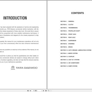 DAEWOO Truck NOVUS Euro V Service Manual 2021 1