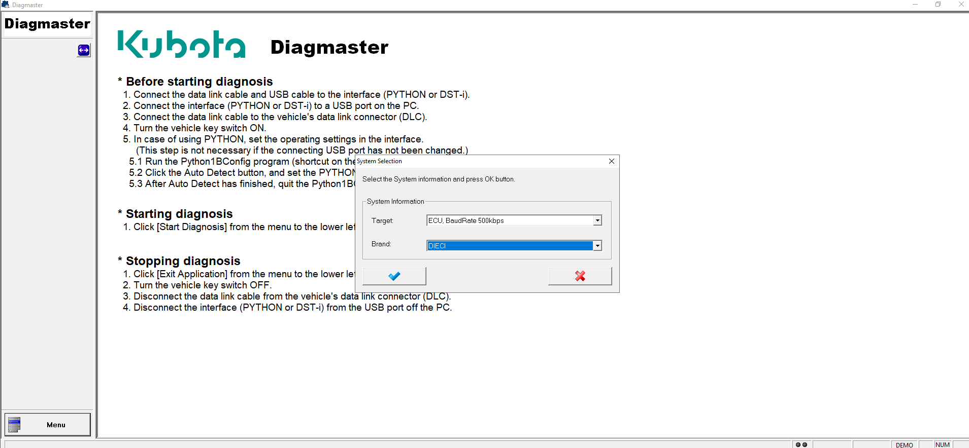 Dieci Diagmaster Ver 4.1.0 Diagnostic Program 2