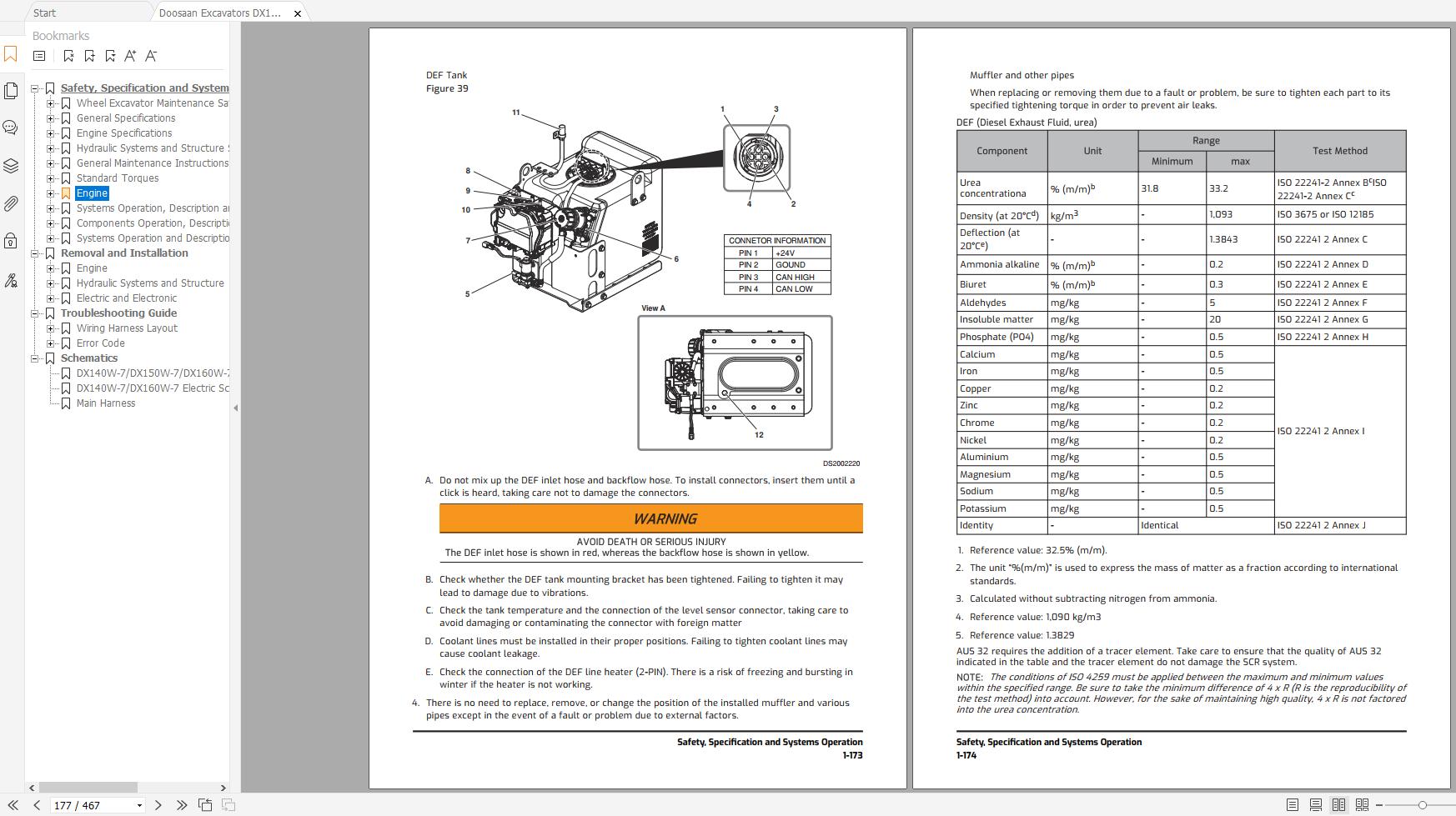 Doosaan Excavators DX140W 7 DX160W 7 Shop Manual 950106 02394 C EN (2)