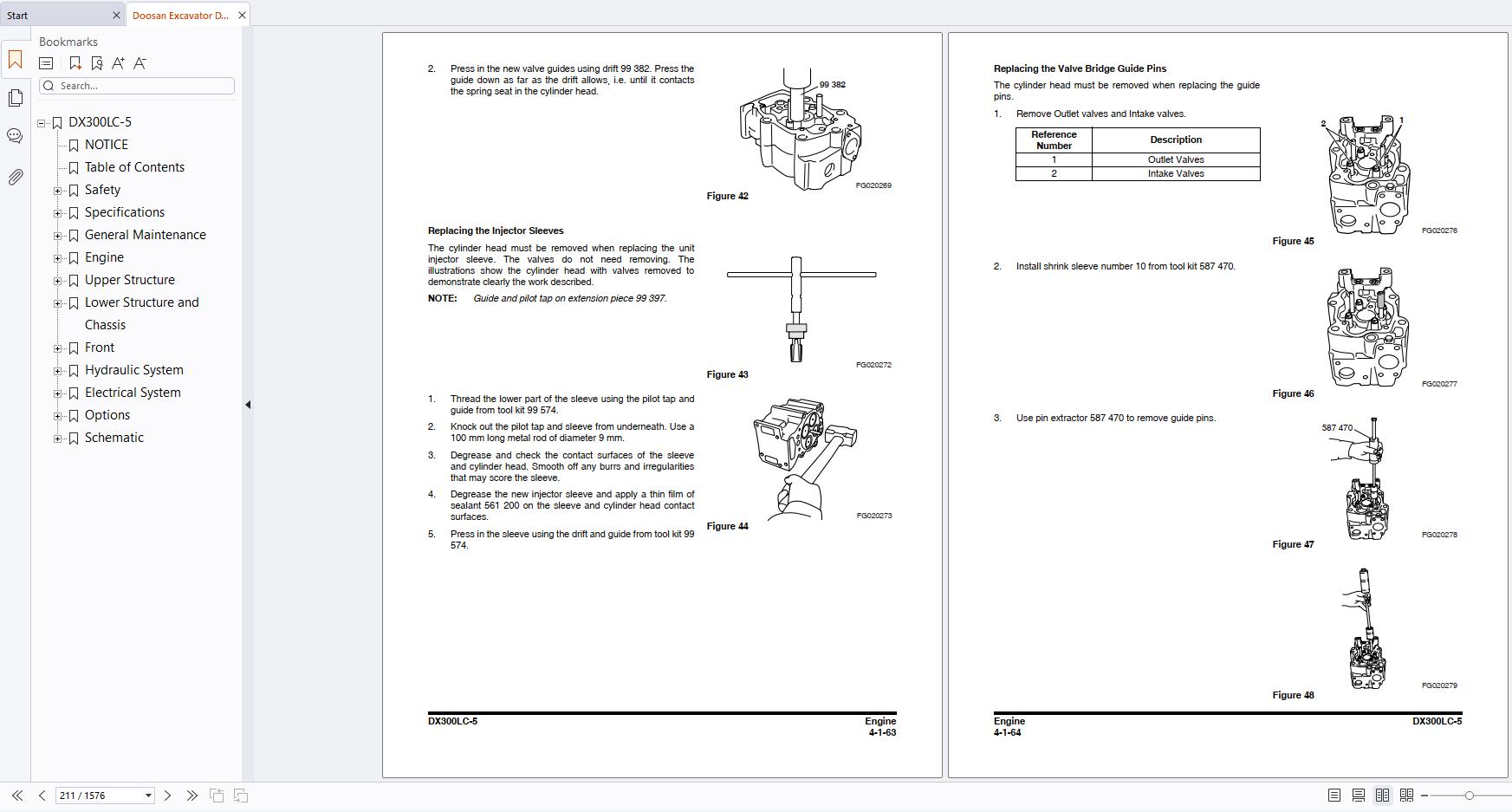 Doosan Excavator DX300LC 5 Shop Manual 950106 00980E (2)