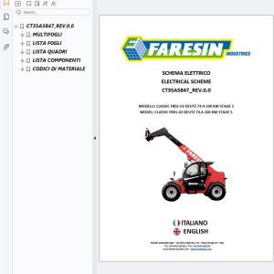 Faresin Telehandler Classic 74 Electric and Hydraulic Schematic (1)