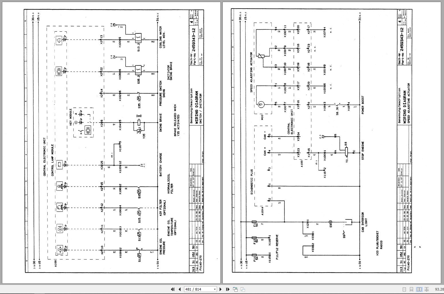 Fiat Allis Crawler Excavator FX140 FX140LC Phoenix Series Service Manual 73177447 EN DE (4)