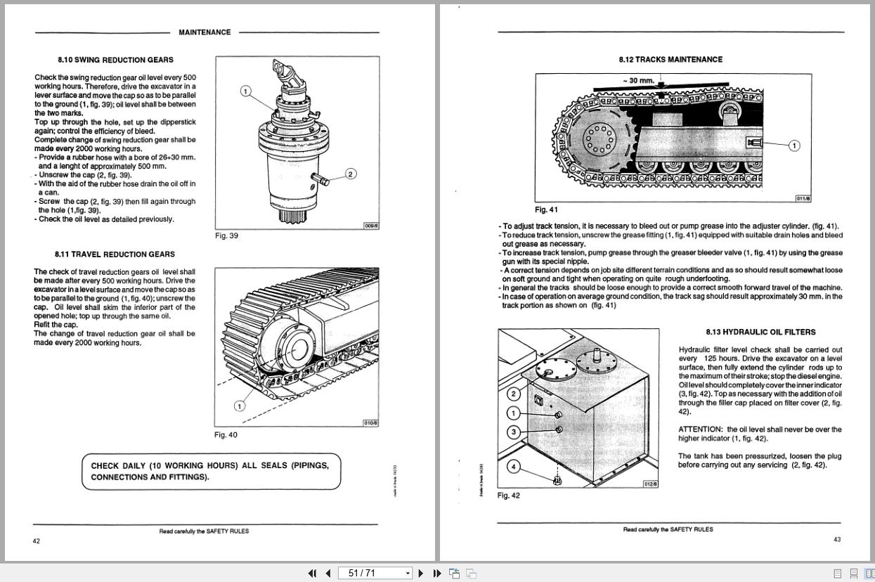 Fiat Allis Crawler Excavator FX200LC Operation Maintenance Manual 59822019 (2)