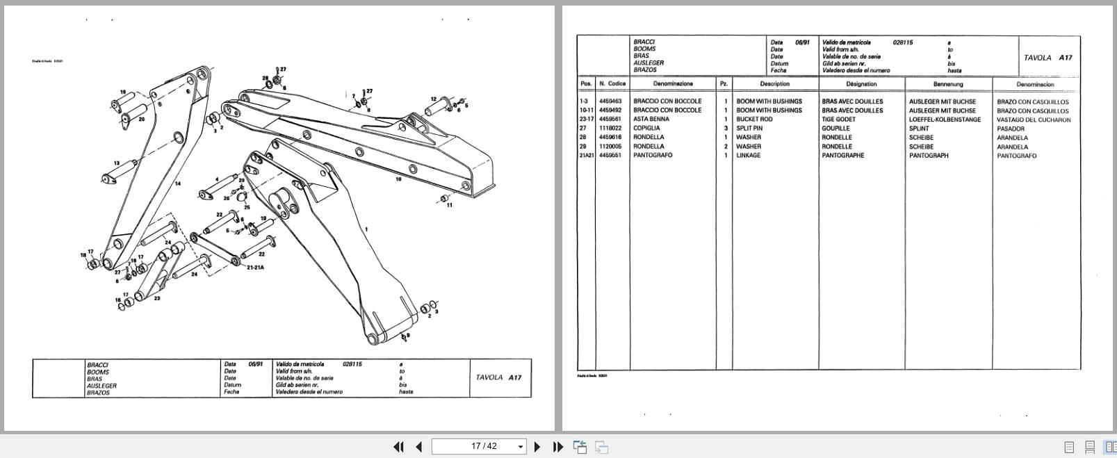 Fiat Allis Crawler Excavator FX300LC Parts Catalog 59820117 DE EN FR ES IT (2)