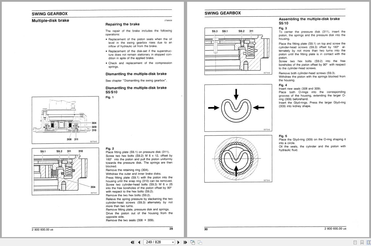 Fiat Allis Crawler Excavator FX350LC Phoenix Series Service Manual 73177356 (2)