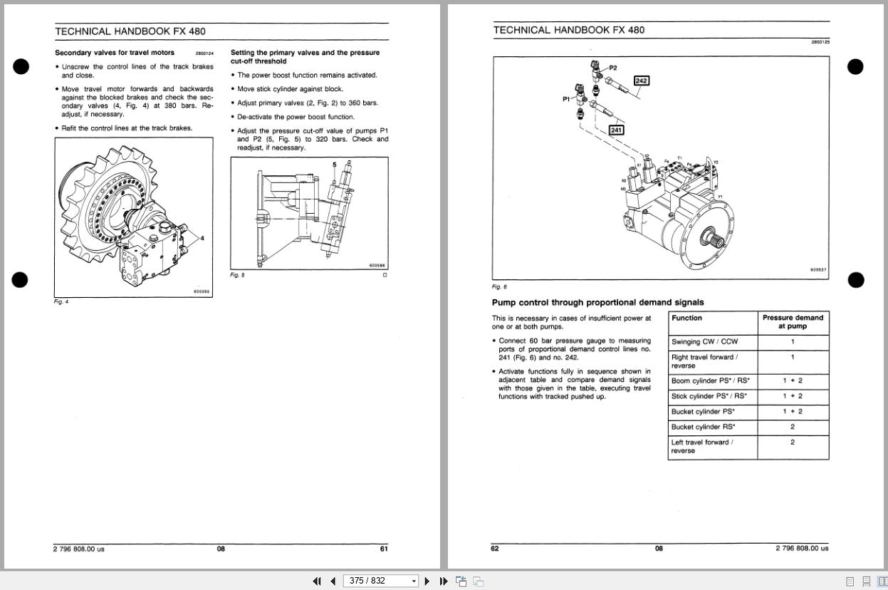 Fiat Allis Crawler Excavator FX480LC Phoenix Series Service Manual 73176979 (2)