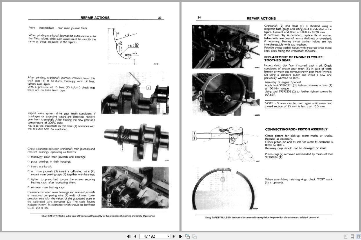 Fiat Allis Engine 8465 Service Manual 60406543 (2)