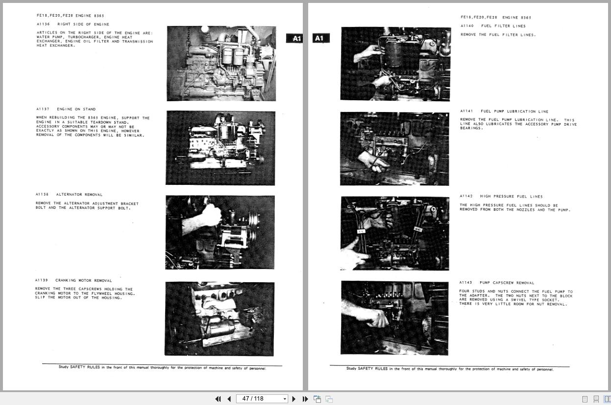 Fiat Allis Excavator FE18 FE20 FE28 Service Information Manual 73141432 (2)