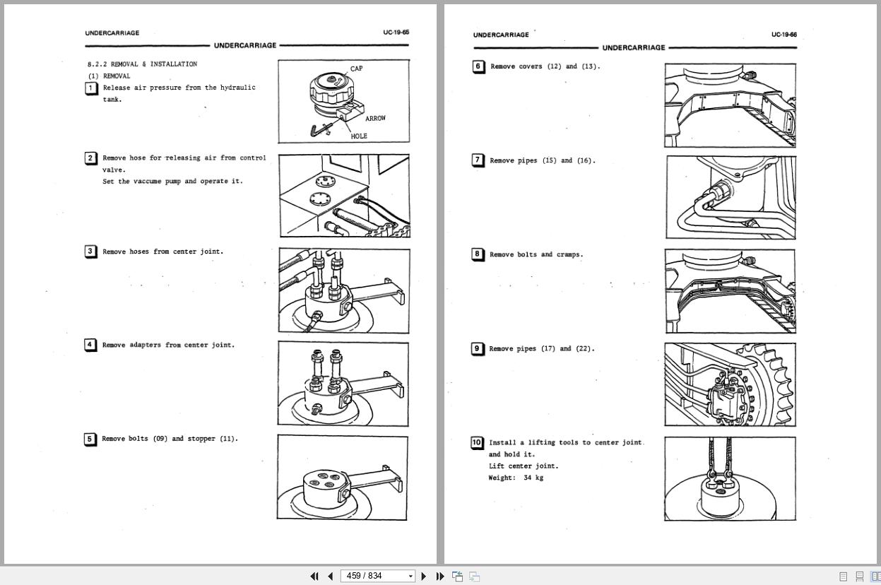 Fiat Allis Hydraulic Excavator FH220 Service Manual 73158522 (2)