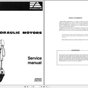 Fiat Allis Hydraulic Motors Service Manual 60406205 (1)