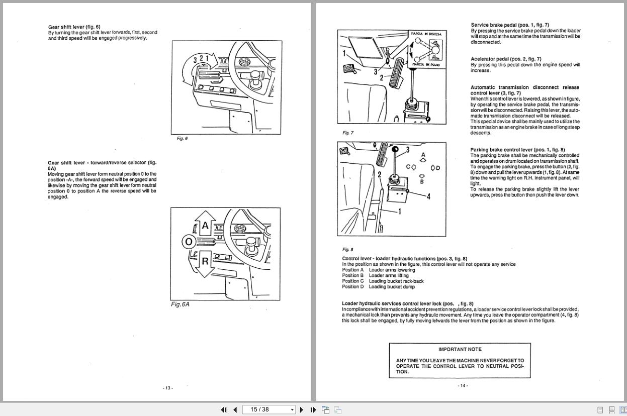 Fiat Allis Loader Excavator 2000PSB Operation Maintenance Manual 59823406 (2)