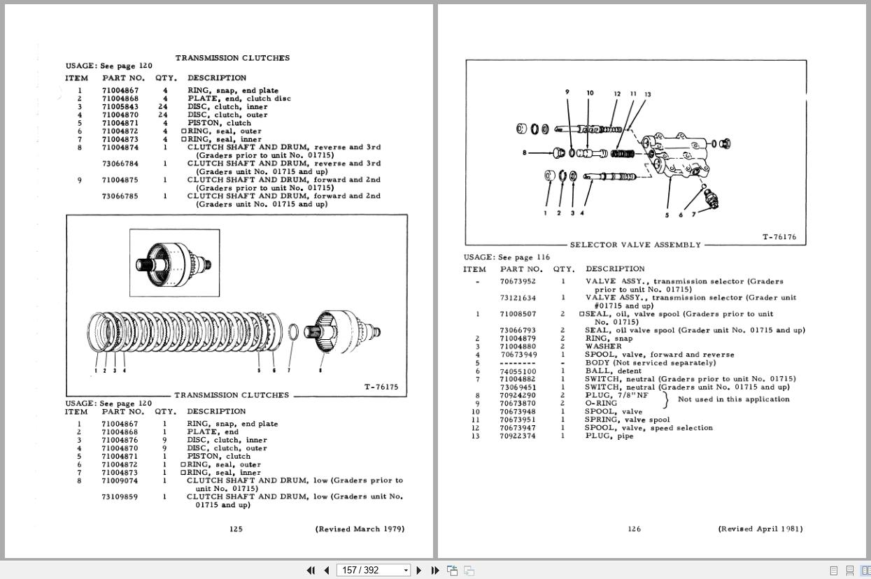 Fiat Allis Motor Grader 150C 200C Parts Catalog 70689654 (2)