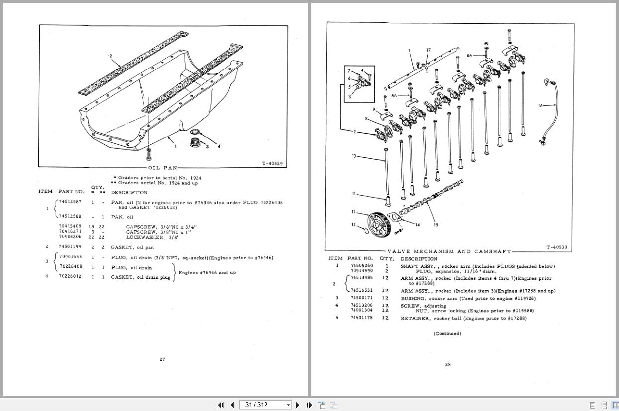 Fiat Allis Motor Grader DD Diesel Parts Catalog 73110201 (2)