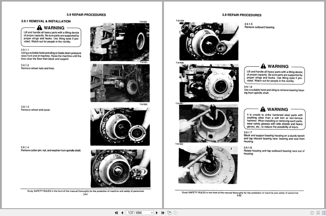 Fiat Allis Motor Grader FG70B to FG105B Service Manual 73160217 (2)