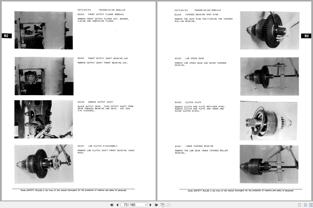 Fiat Allis Motor Grader FG75 FG85 FG95 Service Information Manual 73139904 (2)