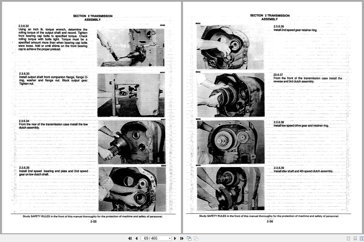 Fiat Allis Motor Grader FG75 FG85 FG95 Service Manual 73158165 (2)