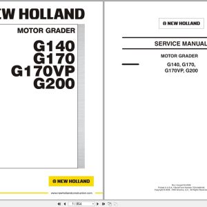Fiat Allis Motor Grader G140 G170 G170VP G200 Service Manual 75314468NA 2006 (1)