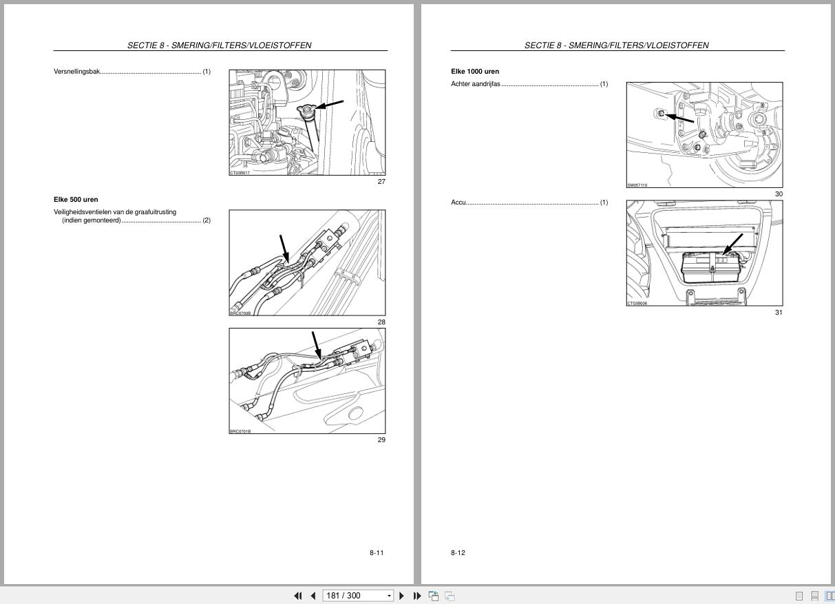 Fiat Kobelco Backhoe Loader B95 to B2004WS Operation Maintenance Manual 6042117601 2004 NL (2)
