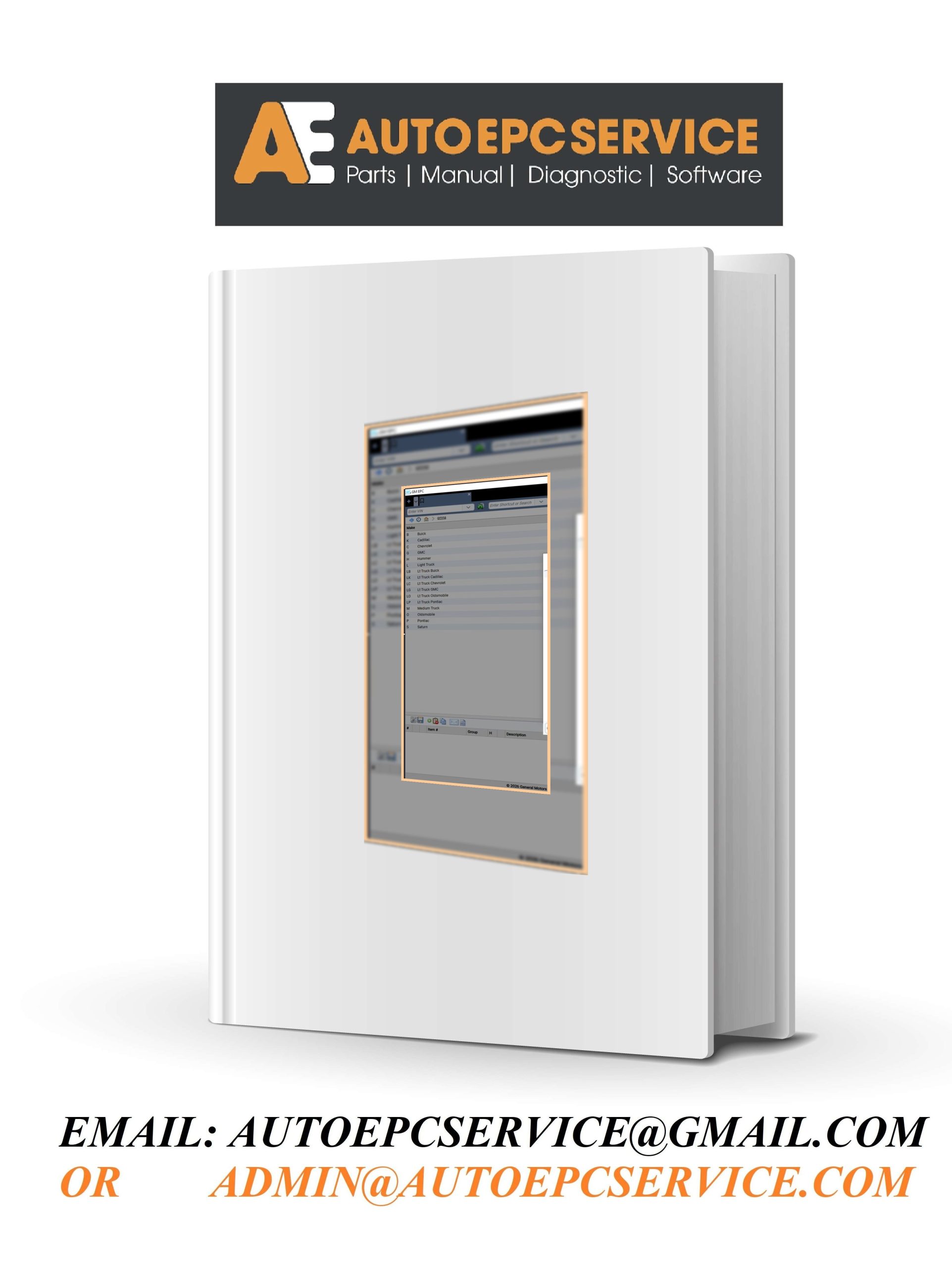 General Motor GMNA 01.2026 Spare Parts Catalog Cover