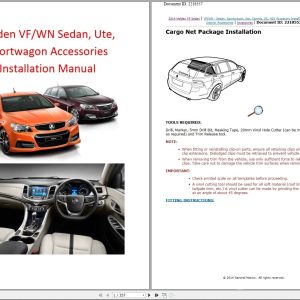 HOLDEN Collection Models Workshop Service Manuals (3)