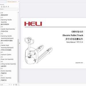 Heli Electric Pallet Truck CBD15J Li3 Parts Manual 20220301V01 (1)