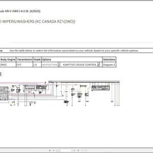 Honda HR V 2023 2WD L4 2.0L Electrical Schematic 1