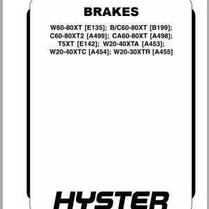 Hyster Forklift Class 1 5 A Z Series Service Manual PDF 15.2GB (2)