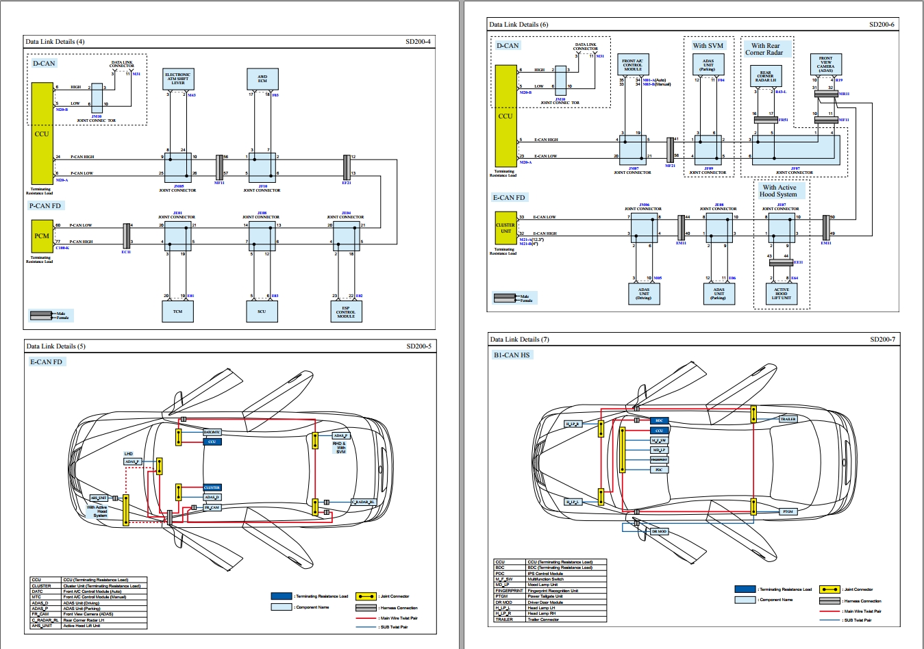 Hyundai Santafe MX5 G2.5 T GDI 2025 Schematic Diagram 1