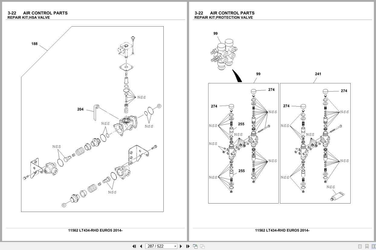 Isuzu Buses LT434 RHD EURO5 2014 Parts Catalog 11562 (2)
