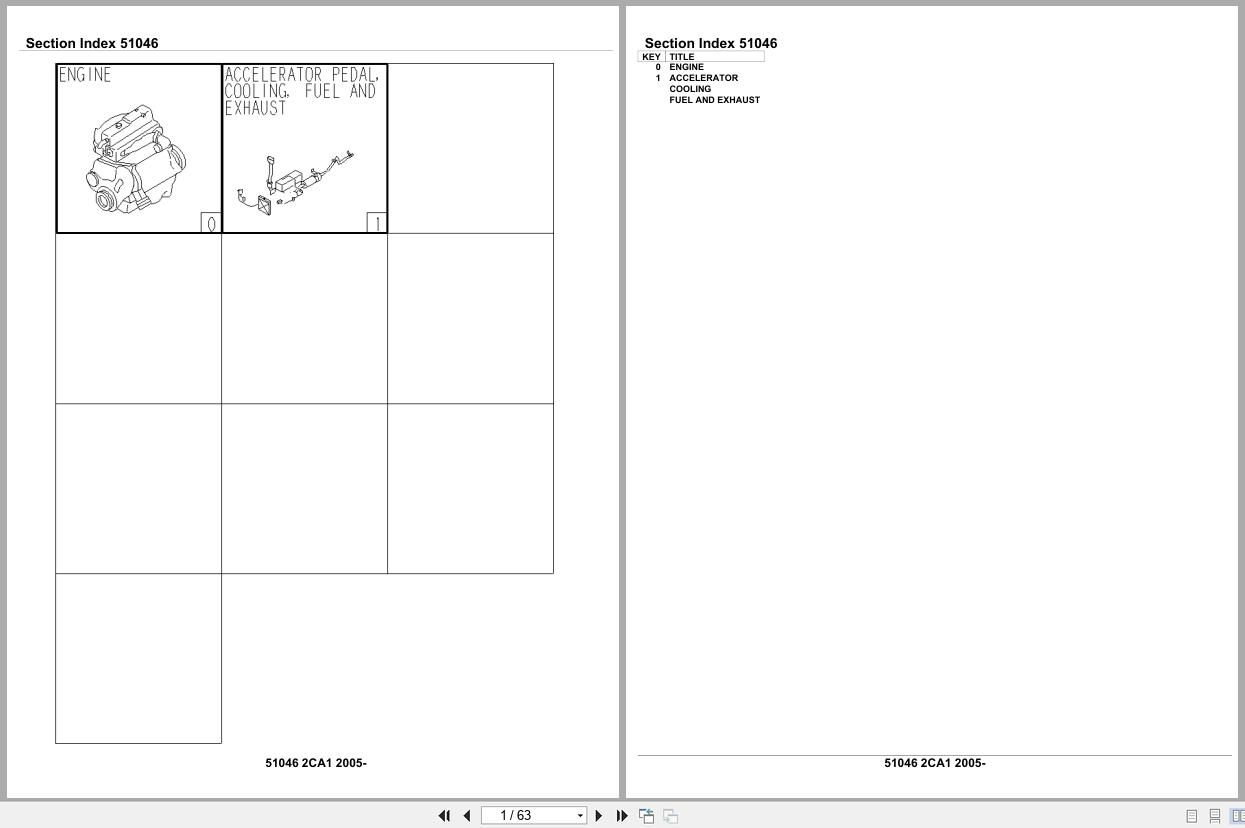 Isuzu Engine 2CA1 2005 Parts Catalog 51046 (1)