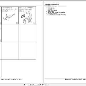 Isuzu Engine 3YA1 3YB1 3YC1 3YE1 1995 Parts Catalog 50844 (1)