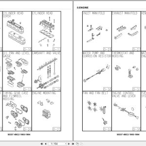 Isuzu Engine 4BC2 1993 1994 Parts Catalog 50337 (1)