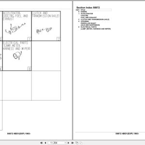 Isuzu Engine 4BD1 EXP 1993 Parts Catalog 50872 (1)