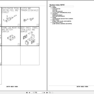 Isuzu Engine 4BG1 1989 Parts Catalog 50791 (1)