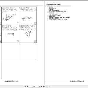 Isuzu Engine 6BD1 EXP 1993 Parts Catalog 10822 (1)