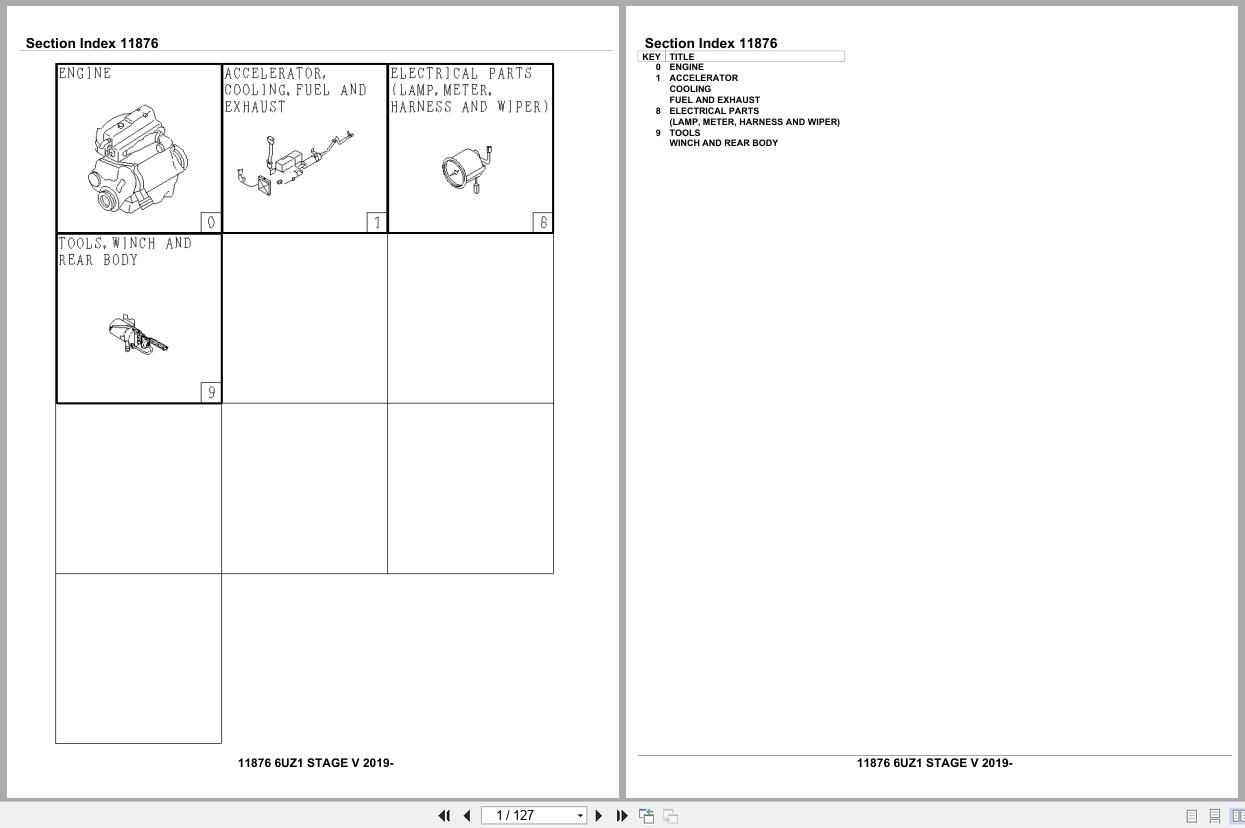 Isuzu Engine 6UZ1 STAGEV 2019 Parts Catalog 11876 (1)