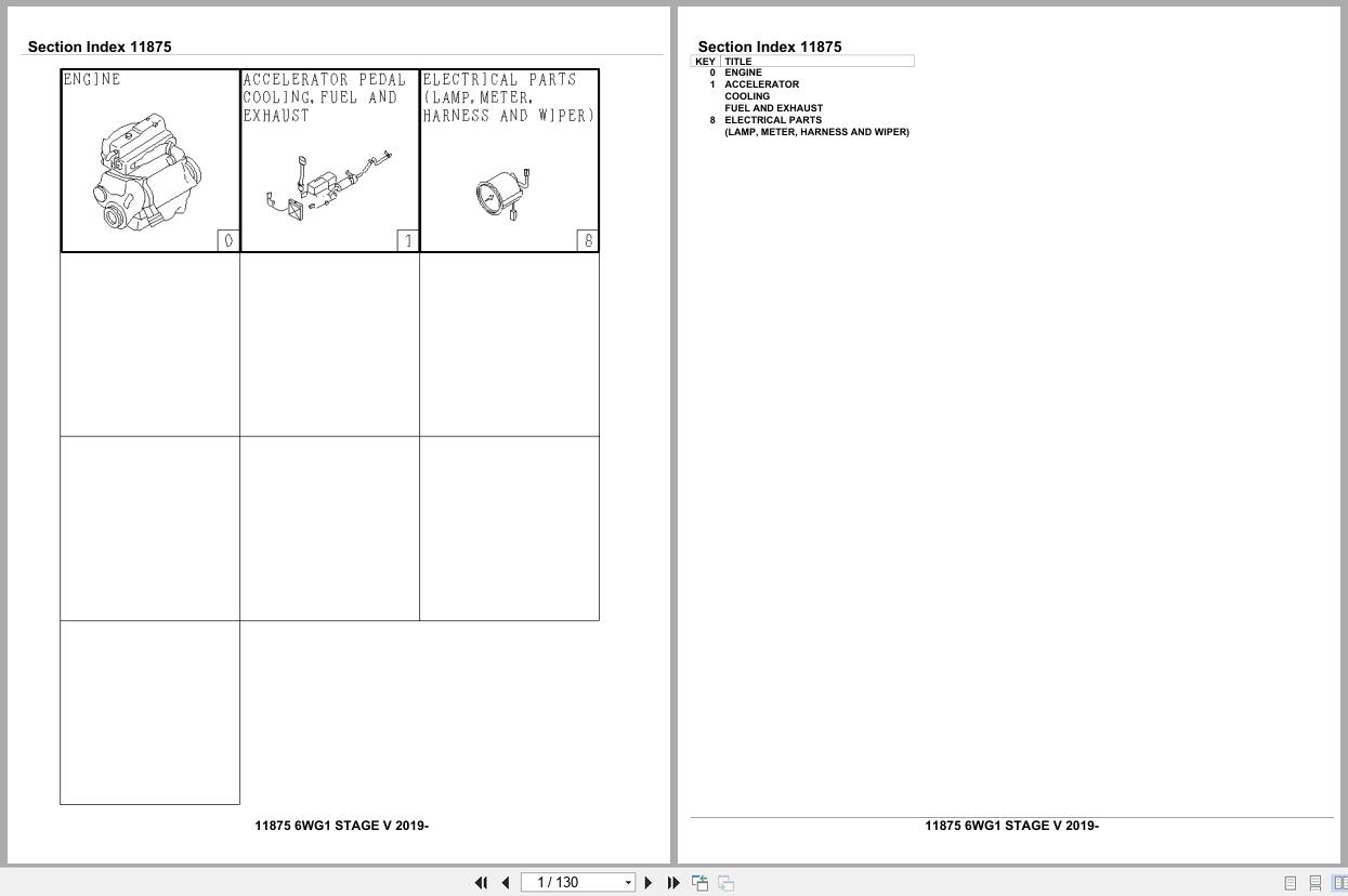 Isuzu Engine 6WG1 STAGEV 2019 Parts Catalog 11875 (1)