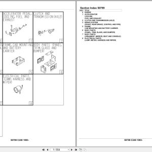 Isuzu Engine C240 1993 Parts Catalog 50799 (1)