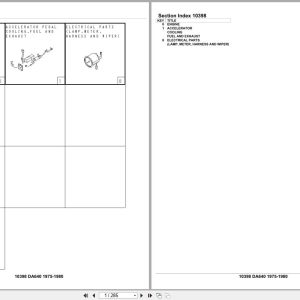 Isuzu Engine DA640 1975 1980 Parts Catalog 10398 (1)