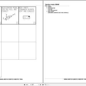 Isuzu Engine UM3YA1 UM3YC1 UM3YD1 1994 Parts Catalog 50846 (1)