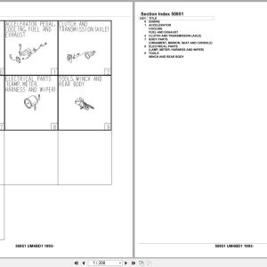 Isuzu Engine UM4BD1 1993 Parts Catalog 50851 (1)