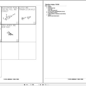 Isuzu Engine UM6QA1 1982 1990 Parts Catalog 11016 (1)
