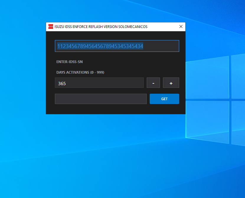 Isuzu IDSS Enforce Reflash ECU Security Password Tool 2