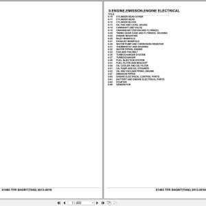 Isuzu Pickup TFR SHORT THAILAND 2013 2016 Parts Catalog 51485 (1)