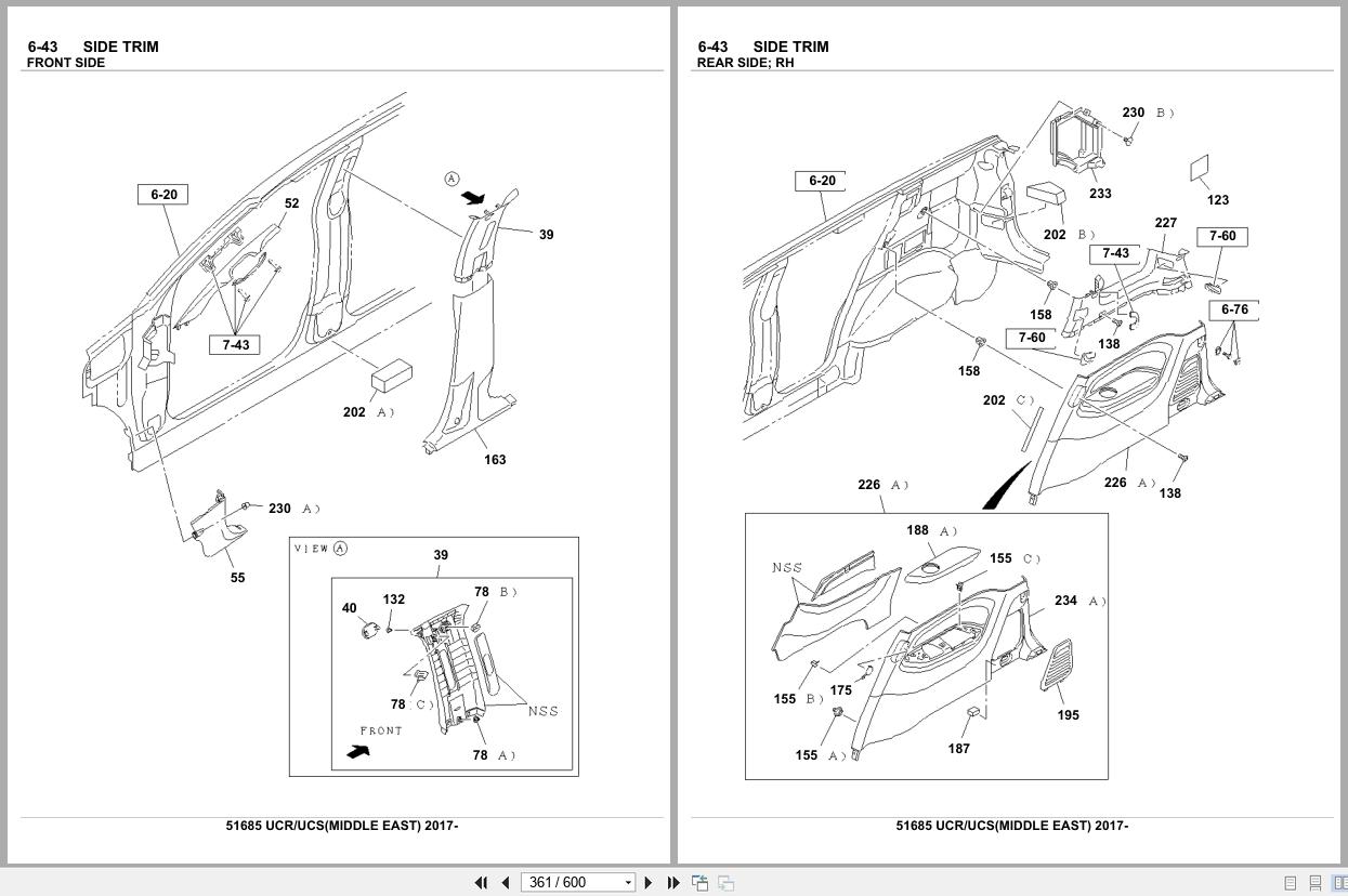 Isuzu SUV UCR UCS MIDDLE EAST 2017 Parts Catalog 51685 (2)