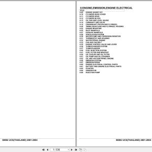 Isuzu SUV UCS THAILAND 2001 2004 Parts Catalog 50892 (1)