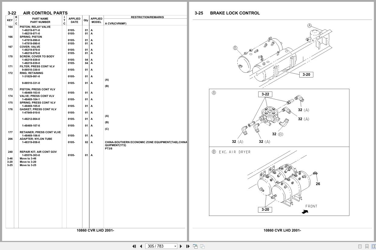 Isuzu Truck CVR LHD 2001 Parts Catalog 10860 (2)