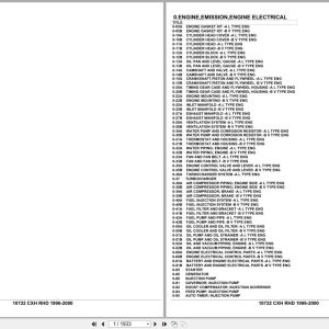 Isuzu Truck CXH RHD 1996 2000 Parts Catalog 10722 (1)